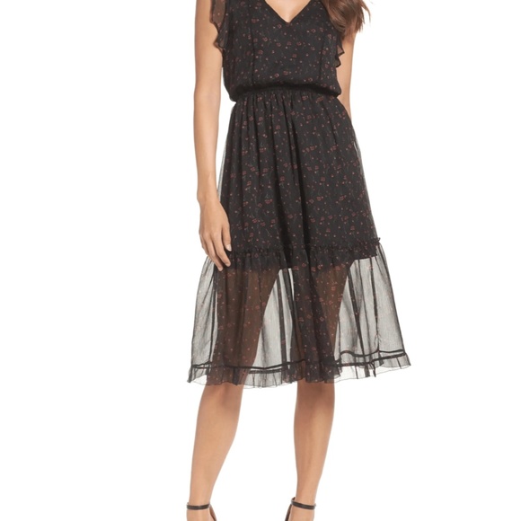 BB Dakota by Steve Madden Cal Flutter Sleeve Dress - Picture 1 of 7